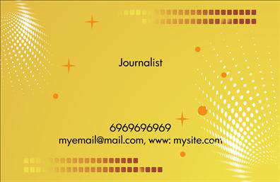 Επαγγελματικές κάρτες - Δημοσιογράφοι - Κωδικός:103811
