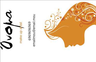 Επαγγελματική κάρτα μανικιούρ με ροζ και μωβ χρώματα, κομψή γραμματοσειρά και οργανωμένο layout.