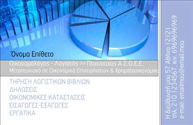  Σε αυτό το template επαγγελματικών καρτών για οικονομολόγους, η σχεδίαση αποπνέει επαγγελματισμό και αξιοπιστία. Το φωτεινό μπλε background με τις διαφανείς γραφιστικές λεπτομέρειες προσδίδει μία αίσθηση δυναμισμού και σοβαρότητας, ιδανική για το επάγγελμα αυτό. Η χρήση της κομψής γραμματοσειράς ενισχύει την ευχρηστία και τη σαφήνεια, επιτρέποντας στους πελάτες να εστιάσουν άμεσα στις πληροφορίες που επιθυμούν να δουν. Η διάταξη είναι προσεκτικά οργανωμένη, επιτρέποντας την εύκολη προσαρμογή στοιχείων όπως το όνομα, το επίθετο, το τηλέφωνο και το λογότυπο της επιχείρησης. Αυτή η ευελιξία στην εκτύπωση σας δίνει τη δυνατότητα να έχετε μία κάρτα που να αντικατοπτρίζει επακριβώς την εικόνα που θέλετε να προβάλετε στους πελάτες σας. Η κάρτα είναι σχεδιασμένη να αναδεικνύει τις υπηρεσίες που προσφέρετε, διευκολύνοντας τη σύνδεση με τους πελάτες σας. Με την εκτύπωση αυτής της κάρτας, μπορείτε να αποδείξετε τη δέσμευσή σας για επαγγελματικότητα και να κάνετε μια αξέχαστη πρώτη εντύπωση. Μπορείτε να κάνετε όποιες αλλαγές θέλετε μέσω του online σχεδιαστικού εργαλείου.