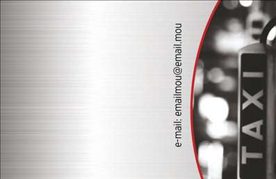  Σε αυτό το template επαγγελματικών καρτών για ταξί, ο σχεδιασμός διακρίνεται για την απλότητα και την κομψότητα του. Η κάρτα διαθέτει ένα διακριτικό, σατινέ background που συνδυάζει αποχρώσεις του γκρι και του λευκού, προσφέροντας μία αίσθηση επαγγελματισμού και σοβαρότητας. Στο φορτισμένο οπτικό περιβάλλον, ξεχωρίζει η λέξη   ΤΑΞΙ  , με έντονα, ευανάγνωστα γράμματα, που αποπνέουν αξιοπιστία και εμπιστοσύνη στον πελάτη. Οι ειδοποιήσεις και οι χώροι που υπάρχουν για την εισαγωγή προσωπικών στοιχείων όπως το όνομα, το τηλέφωνο και το email, επιτρέπουν στον επαγγελματία να προσαρμόσει την κάρτα σύμφωνα με τις δικές του ανάγκες. Αυτή η ευελιξία στο design είναι ιδιαίτερα χρήσιμη για τους επαγγελματίες του τομέα του ταξί, καθώς μπορούν εύκολα να ενσωματώσουν τα στοιχεία επικοινωνίας τους. Η κάρτα αυτή, με την επαγγελματική της εκτύπωση, ενσωματώνει την εξειδίκευση και τον επαγγελματισμό που απαιτεί το συγκεκριμένο επάγγελμα. Επιπλέον, αναδεικνύει τη σοβαρότητα των υπηρεσιών που προσφέρονται, ενισχύοντας την εικόνα του επαγγελματία ως αξιόπιστου συνεργάτη. Μία επαγγελματική κάρτα όπως αυτή μπορεί να βοηθήσει τον επαγγελματία ταξί να κάνει μία ισχυρή και επαγγελματική πρώτη εντύπωση στους πελάτες του, καθιστώντας την αναγνώσιμη και αντιπροσωπευτική της δουλειάς του. Μπορείτε να κάνετε όποιες αλλαγές θέλετε μέσω του online σχεδιαστικού εργαλείου.