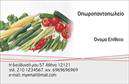 Επαγγελματικές κάρτες - Φρούτα Λαχανικά - Κωδικός:99879