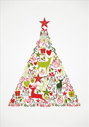 Χριστουγεννιάτικες κάρτες 17x12 Δίπτυχες - Κωδικός:136933-82