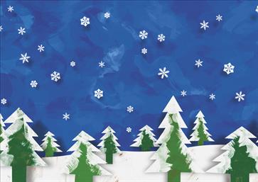Χριστουγεννιάτικες κάρτες 17x12 Δίπτυχες - Κωδικός:137197-183