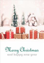 Χριστουγεννιάτικες κάρτες 17x12 Δίπτυχες - Κωδικός:137287-100