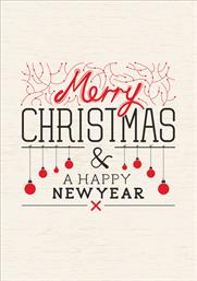 Χριστουγεννιάτικες κάρτες 17x12 Μονόφυλλες - Κωδικός:136148-83