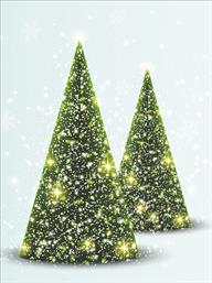 Χριστουγεννιάτικες κάρτες 14x10.5 Δίπτυχες - Κωδικός:137421-22