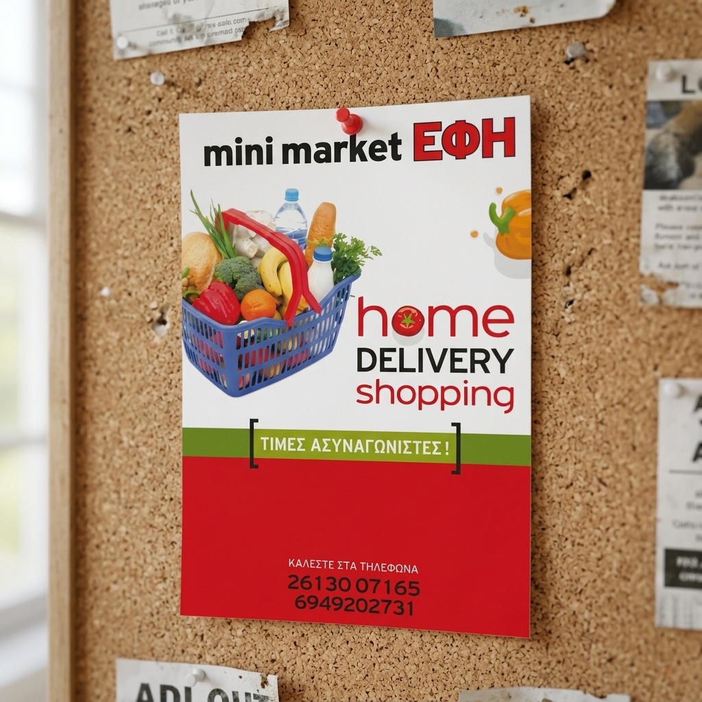   Εκτυπώσεις Flyers: Κωδικός 10018    Το flyer μας συνδυάζει ζωντανά χρώματα και προσεκτικά σχεδιασμένο layout που αμέσως τραβά την προσοχή. Η επιλογή φωτεινών αποχρώσεων δημιουργεί μια αίσθηση ενθουσιασμού και θετικότητας, κάνοντάς το ιδανικό για προωθητικές ενέργειες. Ο ευανάγνωστος τύπος γραμματοσειράς ενισχύει την αναγνωσιμότητα, εξασφαλίζοντας ότι το μήνυμα φτάνει στο κοινό με σαφήνεια.    Στρατηγικά τοποθετημένες εικόνες και γραφικά προσθέτουν αξία στο περιεχόμενο, δημιουργώντας ένα οπτικά ελκυστικό αποτέλεσμα που κρατά το μάτι του αναγνώστη. Αυτά τα οπτικά στοιχεία ενισχύουν το μήνυμα της επιχείρησης, κάνοντάς το άμεσα κατανοητό και ελκυστικό. Για παράδειγμα, αυτό το flyer είναι ιδανικό για τη     προώθηση εκπτώσεων    , νέων προϊόντων ή υπηρεσιών.    Επιπλέον, η εκτύπωση flyers είναι απαραίτητη σε πολλές περιπτώσεις, όπως:       Προώθηση προσφορών σε σούπερ μάρκετ.       Ενημέρωση του κοινού για εταιρικές υπηρεσίες.       Διαφήμιση καλοκαιρινών προσφορών διακοπών.       Προβολή αθλητικών γεγονότων.       Διαφημίσεις για σχολές χορού και προγράμματα εκμάθησης.      Ένα flyer μπορεί να φέρει εξαιρετικά αποτελέσματα στην διαφήμιση και την προώθηση των επιχειρήσεων σας. Στο τυπογραφείο μας, ειδικευόμαστε στις     εκτυπώσεις    και μπορούμε να δημιουργήσουμε ένα     flyer    προσαρμοσμένο στις ανάγκες σας, εξασφαλίζοντας ότι οι υπηρεσίες σας θα ξεχωρίσουν! 