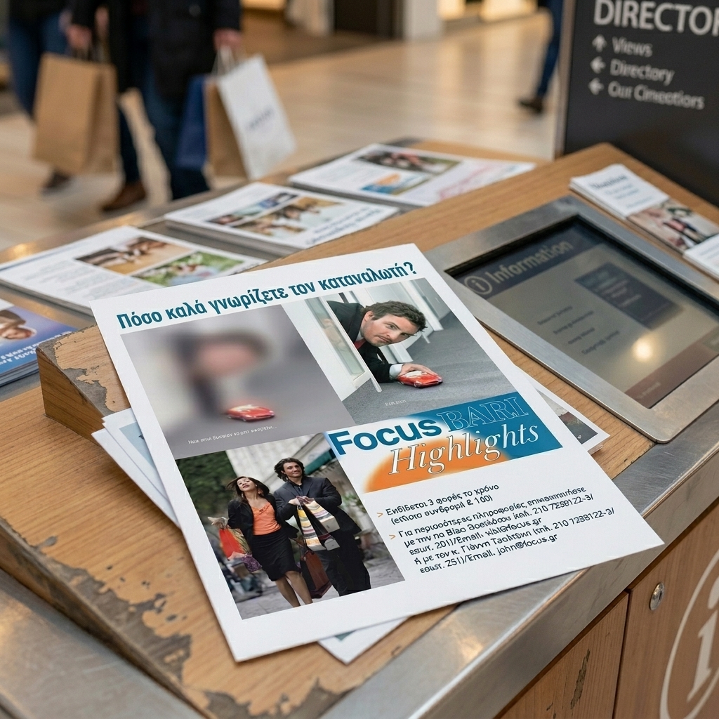    Δημιουργήστε Ελκυστικά Flyers    Το flyer με κωδικό     10032    προσφέρει μια μαγευτική συνύπαρξη ζωντανών χρωμάτων που τραβούν την προσοχή. Με μία έξυπνα σχεδιασμένη διάταξη, το περιεχόμενο είναι οργανωμένο σε σαφείς ενότητες που διευκολύνουν την ανάγνωση και την κατανόηση του μηνύματος.    Η χρήση εικόνων και γραφικών ενισχύει την οπτική ελκυστικότητα του     flyer    , δημιουργώντας μία δυναμική αίσθηση που προσελκύει τους πελάτες. Οι σύγχρονες γραμματοσειρές που έχουν επιλεγεί προσφέρουν μία μοντέρνα αίσθηση, κάνοντάς το ιδανικό για κάθε επιχείρηση που θέλει να ξεχωρίσει.    Αυτό το     flyer    είναι ένα εξαιρετικό εργαλείο για την προώθηση νέων προϊόντων ή υπηρεσιών, όπως και για εκπτώσεις ή ειδικές προσφορές. Είναι ιδανικό για:       Προώθηση προσφορών σε σούπερ μάρκετ: Αναδείξτε εβδομαδιαίες προσφορές ή νέες αφίξεις προϊόντων.       Προώθηση ακινήτων προς πώληση: Ιδανικό για μεσίτες που προβάλλουν ακίνητα προς πώληση.       Γυμναστήρια και στούντιο ευεξίας: Προωθήστε τις συνδρομές ή τα προγράμματα εκγύμνασης.       Καλοκαιρινές προσφορές διακοπών: Διαφημίστε προσφορές για καλοκαιρινά πακέτα διακοπών.      Η σαφήνεια του κειμένου, σε συνδυασμό με την στρατηγική χρήση των εικόνων, ενισχύει την επικοινωνία του μηνύματος της επιχείρησης, καθιστώντας το     flyer    ένα αποτελεσματικό εργαλείο marketing.    Στο τυπογραφείο μας, μπορούμε να φτιάξουμε ένα     flyer    προσαρμοσμένο στις ακριβείς ανάγκες σας, εξασφαλίζοντας ότι οι εκτυπώσεις σας θα ξεχωρίσουν. 