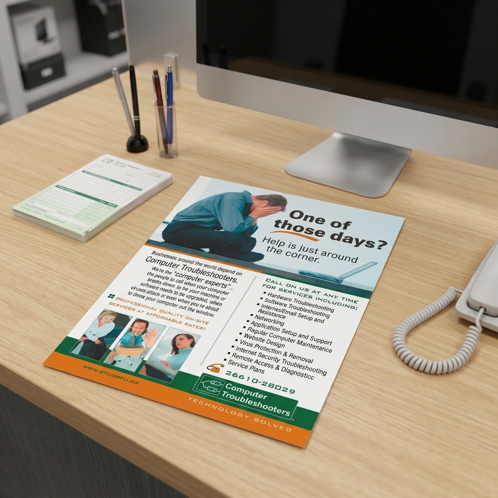    Εκτύπωση Flyers - Κωδικός: 30235    Ανακαλύψτε τη δύναμη των     flyers    με την εκτύπωση μας, σχεδιασμένα ειδικά για να τραβούν την προσοχή!    Το συγκεκριμένο     flyer    διαθέτει ζωντανά χρώματα που αναδεικνύουν το μήνυμα με εντυπωσιακό τρόπο. Η στρατηγική διάταξη (layout) του περιλαμβάνει ευδιάκριτες ενότητες, διευκολύνοντας τον αναγνώστη να απορροφήσει τις πληροφορίες. Οι εικόνες που έχουν επιλεγεί προσεκτικά ενισχύουν το οπτικό αποτέλεσμα, κάνοντάς το ακόμα πιο ελκυστικό.    Στηρίζοντας μια καθαρή και κατανοητή γραμματοσειρά, το κείμενο μεταφέρει το μήνυμα με αμεσότητα και σιγουριά. Συγκεκριμένα, η χρήση παράλληλων γραμμών κειμένου και ελκυστικών τίτλων καθιστά την ανάγνωση άμεση και ευχάριστη.    Αυτό το     flyer    είναι ιδανικό για την προώθηση εκπτώσεων, νέων προϊόντων ή υπηρεσιών. Είτε πρόκειται για μήνυμα εταιρικής ενημέρωσης, προώθηση ακινήτων προς πώληση ή πληροφορίες για καλοκαιρινές προσφορές διακοπών, οι     εκτυπώσεις    μας είναι ικανές να ενισχύσουν την επιτυχία σας.    Για τους επαγγελματίες μας, η εκτύπωση     flyers    αποτελεί αναγκαίο εργαλείο επικοινωνίας, συμβάλλοντας στην προσέλκυση πελατών. Για παράδειγμα, για καταστήματα λιανικής, η διανομή     flyers    με προσφορές μπορεί να αποφέρει άμεσες πωλήσεις και να ενισχύσει την αναγνωσιμότητα της επιχείρησης.    Ελάτε μας σήμερα για να δημιουργήσουμε μαζί ένα     flyer    προσαρμοσμένο στις μοναδικές ανάγκες σας! 