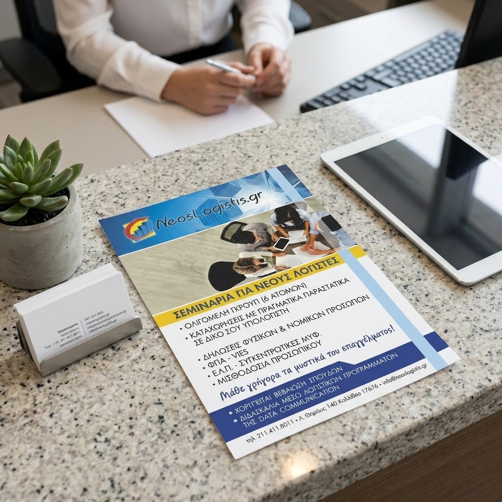    Υψηλής Ποιότητας     Flyers    για Κάθε Χρήση    Αυτό το     flyer    σχεδιάστηκε με έμφαση στη ζωντάνια των χρωμάτων και την καθαρότητα της διάταξης. Χρησιμοποιώντας έναν συνδυασμό έντονων και ελκυστικών χρωμάτων, έχει τη δυνατότητα να τραβήξει την προσοχή του κοινού άμεσα. Οι εικόνες και τα γραφικά είναι στρατηγικά τοποθετημένα, παρέχοντας μια δυναμική αίσθηση και ενισχύοντας το οπτικό ενδιαφέρον.    Η σαφήνεια του κειμένου είναι επίσης ένα από τα δυνατότερα σημεία αυτού του     flyer    . Ο συνδυασμός των γραμματοσειρών που χρησιμοποιούνται αναδεικνύει τις κύριες πληροφορίες, καθιστώντας το μήνυμα καθαρό και ελκυστικό. Οι αναφορές σε προσφορές και υπηρεσίες είναι εύκολα αναγνωρίσιμες, επιτρέποντας στους παραλήπτες να κατανοήσουν άμεσα τι προσφέρετε.    Αυτός ο τύπος     flyer    είναι ιδανικός για προώθηση εκπτώσεων, νέων προϊόντων ή υπηρεσιών, παρέχοντας πολύτιμη οπτική υποστήριξη σε επαγγελματίες όπως:       Προώθηση προσφορών σε σούπερ μάρκετ για εβδομαδιαίες εκπτώσεις.       Εταιρικές ενημερώσεις για την παρουσίαση των υπηρεσιών σας.       Προωθήσεις ακινήτων προς πώληση για μεσίτες.      Η εκτύπωση     flyers    είναι απαραίτητη σε πολλές περιπτώσεις και μπορεί να ενισχύσει την ορατότητα των προϊόντων και υπηρεσιών σας. Με τη βοήθειά μας, το τυπογραφείο μας μπορεί να δημιουργήσει ένα     flyer    προσαρμοσμένο στις ανάγκες σας, εξασφαλίζοντας ότι το μήνυμά σας θα φτάσει με επιτυχία στο κοινό σας. 