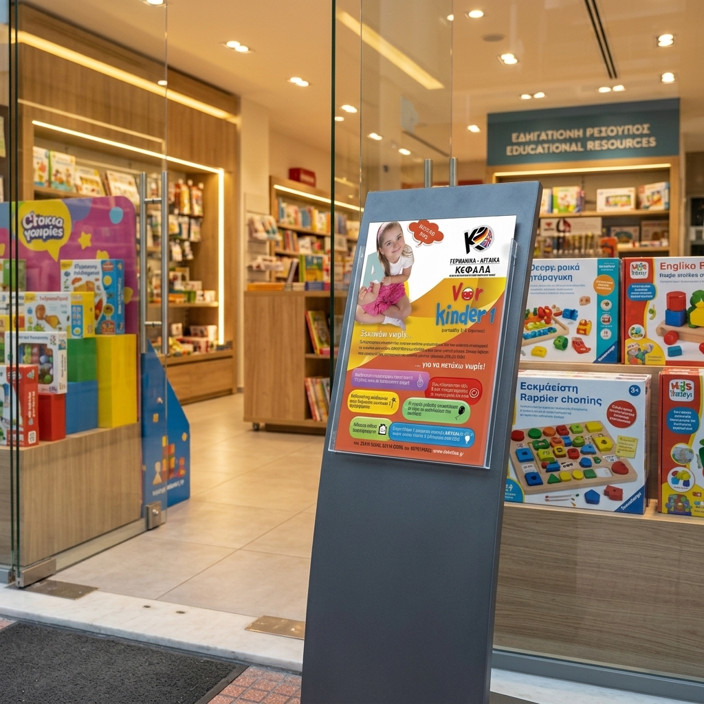    Εκτυπώσεις Flyers    Το flyer αυτό χαρακτηρίζεται από ζωντανά χρώματα που τραβούν την προσοχή και διατάξεις που διευκολύνουν την ανάγνωση. Τα χρησιμοποιούμενα γραφικά και εικόνες είναι προσεκτικά επιλεγμένα για να προσδώσουν δυναμισμό και να ενισχύσουν το μήνυμα της επιχείρησης.         Η σαφήνεια του κειμένου είναι κορυφαία, με χρήση γραμματοσειρών που επιτρέπουν εύκολη αναγνωσιμότητα και ελκυστική εμφάνιση.    Οι στρατηγικά τοποθετημένες εικόνες βοηθούν στη μετάδοση του μηνύματος, υπογραμμίζοντας προσφορές, υπηρεσίες ή νέα προϊόντα της επιχείρησής σας.         Για παράδειγμα, το flyer αυτό είναι ιδανικό για     προώθηση εκπτώσεων    , νέων προϊόντων ή υπηρεσιών, καθιστώντας το απαραίτητο εργαλείο για κάθε επιχείρηση.    Η εκτύπωση     flyers    είναι απαραίτητη σε πολλές περιπτώσεις, όπως:         Προώθηση προσφορών σε σούπερ μάρκετ          Ενημέρωση του κοινού για τις υπηρεσίες και το όραμα της επιχείρησής σας          Προώθηση ακινήτων προς πώληση          Διαφημίσεις για σχολές χορού και αθλητικές ακαδημίες          Προβολή εκπτώσεων και κληρώσεων         Με την υποστήριξη του τυπογραφείου μας, μπορείτε να αποκτήσετε ένα     flyer    που θα είναι προσαρμοσμένο στις ανάγκες σας και θα ξεχωρίζει στην αγορά.         Επικοινωνήστε μαζί μας σήμερα για τις     εκτυπώσεις    σας! 