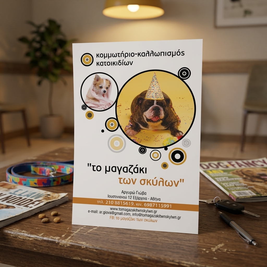    Φυλλάδιο Προώθησης Υπηρεσιών    Αυτό το     flyer    σχεδιάστηκε με στόχο να αναδείξει τις υπηρεσίες μιας επιχείρησης με τρόπο που να τραβά την προσοχή. Η χρήση ζωντανών χρωμάτων, όπως το φωτεινό κίτρινο και το σκούρο μπλε, δημιουργεί μια δυναμική αντίθεση που είναι ευχάριστη στο μάτι.    Το layout είναι προσεκτικά οργανωμένο, επιτρέποντας στον αναγνώστη να απορροφήσει πληροφορίες με ευκολία. Οι εικόνες χρησιμοποιούνται στρατηγικά για να ενισχύσουν το περιεχόμενο, με φωτογραφίες που απεικονίζουν τα προϊόντα και τις υπηρεσίες της επιχείρησης να είναι τοποθετημένες σε κεντρικό σημείο.    Οι γραμματοσειρές είναι σύγχρονες και ευανάγνωστες, με τίτλους που χρησιμοποιούν έντονα, γραμμικά γράμματα, ενώ το κύριο κείμενο είναι ξεκάθαρο και συνοπτικό. Αυτό εξασφαλίζει ότι το μήνυμα που μεταφέρει ο επαγγελματίας είναι κατανοητό και ελκυστικό.    Αυτό το     flyer    είναι ιδανικό για προώθηση εκπτώσεων, νέων προϊόντων ή υπηρεσιών. Ιδιαίτερα χρήσιμο σε περιπτώσεις όπως η προώθηση προσφορών σε σούπερ μάρκετ, εταιρικές ενημερώσεις, προβολές ακινήτων προς πώληση ή ακόμη και προγράμματα γυμναστηρίων.    Επιπλέον, είναι ιδανικό για ενημέρωση του κοινού σχετικά με τοπικές εκδηλώσεις, κουπόνια έκπτωσης και καλοκαιρινές προσφορές. Η εκτύπωση ενός προσχεδιασμένου     flyer    μπορεί να ενισχύσει σημαντικά την ορατότητα της επιχείρησής σας και να προσελκύσει περισσότερους πελάτες.    Με την εμπειρία του τυπογραφείου μας, μπορούμε να δημιουργήσουμε ένα     flyer    προσαρμοσμένο στις ανάγκες σας, διασφαλίζοντας τις καλύτερες     εκτυπώσεις    για την επιχείρησή σας. 