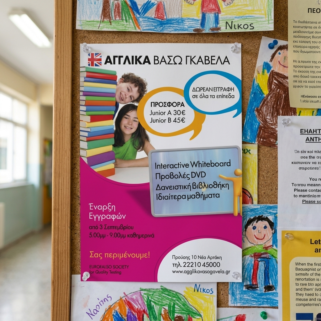    Δημιουργικό Flyer για Αποτελεσματική Προώθηση    Το     flyer    αυτό ξεχωρίζει με την ζωντάνια των χρωμάτων του, που περιλαμβάνει έντονες κόκκινες και κίτρινες αποχρώσεις, οι οποίες προσελκύουν άμεσα την προσοχή του κοινού. Η διάταξη (layout) του     flyer    είναι έξυπνα σχεδιασμένη ώστε να κατευθύνει το βλέμμα του αναγνώστη από τον τίτλο προς τις κύριες πληροφορίες, ενισχύοντας την αναγνωσιμότητα και την κατανόηση του περιεχομένου.    Χρησιμοποιούνται σύγχρονες γραμματοσειρές, οι οποίες προσθέτουν έναν αέρα φρεσκάδας και επαγγελματισμού. Οι εικόνες και τα γραφικά είναι επιλεγμένα με προσοχή, δημιουργώντας ένα οπτικό ενδιαφέρον που ενισχύει το μήνυμα της επιχείρησης. Αυτό το     flyer    είναι ιδανικό για προώθηση εκπτώσεων, νέων προϊόντων ή υπηρεσιών, καθώς καθίσταται ευανάγνωστο και οπτικά ελκυστικό.    Ειδικές περιπτώσεις που απαιτούν τη χρήση του flyer περιλαμβάνουν:         Προώθηση προσφορών σε σούπερ μάρκετ          Εταιρική ενημέρωση για τις υπηρεσίες σας          Προώθηση ακινήτων προς πώληση          Καλοκαιρινές προσφορές διακοπών          Προώθηση υπηρεσιών κατ'' οίκον παράδοσης       Το     flyer    λειτουργεί ως ένα αποτελεσματικό εργαλείο για την επικοινωνία με το κοινό, βοηθώντας τους επαγγελματίες πελάτες μας να προσελκύσουν περισσότερους πελάτες και να ενισχύσουν την αναγνωρισιμότητα της επιχείρησής τους.    Το τυπογραφείο μας είναι έτοιμο να δημιουργήσει ένα     flyer    προσαρμοσμένο στις ανάγκες σας, διασφαλίζοντας ότι οι     εκτυπώσεις    σας θα είναι μοναδικές και αποτελεσματικές. 