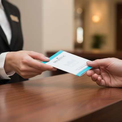  Folder για Κάρτα κλειδί	Ένα μικρό, πρακτικό folder σχεδιασμένο για την παράδοση καρτών κλειδί, κάρτες μελών, κάρτες εισόδου κ.α., προσφέροντας μια πιο οργανωμένη και επαγγελματική εμπειρία στον πελάτη.	Η εσωτερική τσέπη συγκρατεί με ασφάλεια την κάρτα, αποτρέποντας απώλειες, ενώ το compact μέγεθος το καθιστά ιδανικό για καθημερινή χρήση σε χώρους με έντονη ροή.	Με δυνατότητα πλήρους εκτύπωσης, το folder γίνεται ένα ακόμα σημείο επαφής με το brand σας, ενισχύοντας την εικόνα της επιχείρησης με έναν απλό αλλά ουσιαστικό τρόπο.			Τυπικά χαρακτηριστικά						 Σχήμα κλειστό 7x10,8 εκ. 			 Σχήμα ανοικτό 16,5x17,5 εκ. 			 Ψηφιακή εκτύπωση 			 Πίκμανση στο δίπλωμα 			 Τσέπη με δίπλωμα 					Αυτό το  folder  είναι ιδανικό για:			Αποδείξεις λιανικής & τιμολόγια μικρού μεγέθους		Κάρτες εισόδου & εισιτήρια		Ξενοδοχεία (receipts, key cards συνοδευτικά)		Τουριστικά γραφεία & δραστηριότητες		Events, εκδηλώσεις & χώρους ψυχαγωγίας		Η εκτύπωση εντύπων μπορεί να είναι είτε ψηφιακή είτε offset, ανάλογα με τις απαιτήσεις και την ποσότητα που χρειάζεστε. Μπορούμε επίσης να σχεδιάσουμε το έντυπο που χρειάζεστε από την αρχή ή να τυπώσουμε από τη δική σας έτοιμη μακέτα.		Ζητήστε μας μια προσφορά για τα έντυπα σας, σήμερα. 