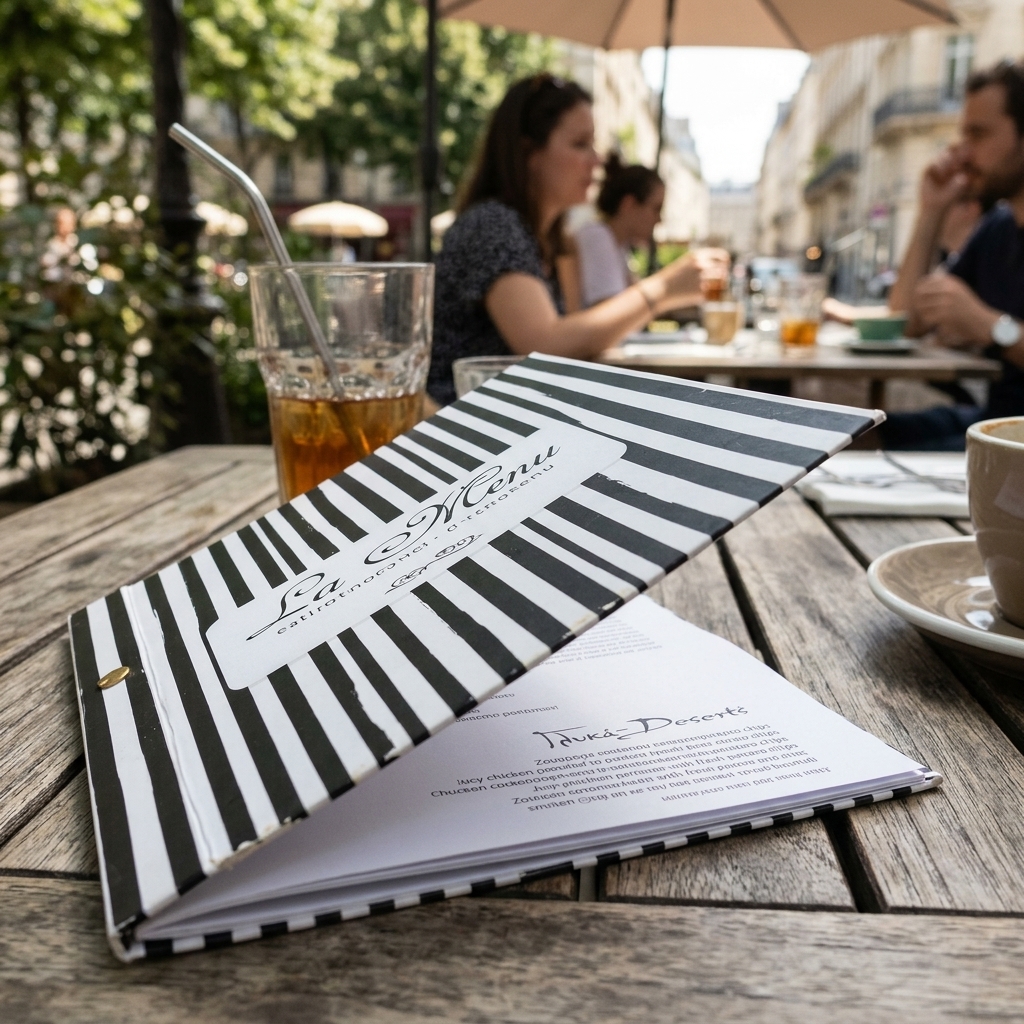   Εκτυπώσεις Καταλόγων Cafe   Ο κατάλογος cafe που παρουσιάζεται χαρακτηριστικά σχεδιασμένος με ζωντανά χρώματα και μοντέρνα γραφικά,   προσελκύει την προσοχή των πελατών. Η ευανάγνωστη διάταξη (layout) διευκολύνει τη γρήγορη περιήγηση   στα διαθέσιμα πιάτα και ροφήματα, ενισχύοντας την εμπειρία του χρήστη.   Οι εκτυπώσεις δημιουργούνται σε ανθεκτικό χαρτί με επιλογή πλαστικοποίησης για μεγαλύτερη αντοχή,   ενώ η υψηλή ποιότητα της εκτύπωσης τονίζει τη γεύση και την αισθητική των προϊόντων, κάνοντάς τα ιδιαίτερα   ελκυστικά στους πελάτες.   Οι δυνατότητες προσαρμογής επιτρέπουν στο κατάστημα να σχεδιάσει έναν μοναδικό κατάλογο cafe,   που αντικατοπτρίζει την αισθητική του. Ιδανικός για την παρουσίαση εποχιακών πιάτων και την προώθηση   νέων προϊόντων, ο συγκεκριμένος κατάλογος ενισχύει την εμπειρία των πελατών.   Μη διστάσετε να επικοινωνήσετε μαζί μας για να δημιουργήσουμε έναν προσαρμοσμένο κατάλογο   που να ικανοποιεί τις ανάγκες του cafe σας, προσφέροντας μια μοναδική εμπειρία στους επισκέπτες σας. 