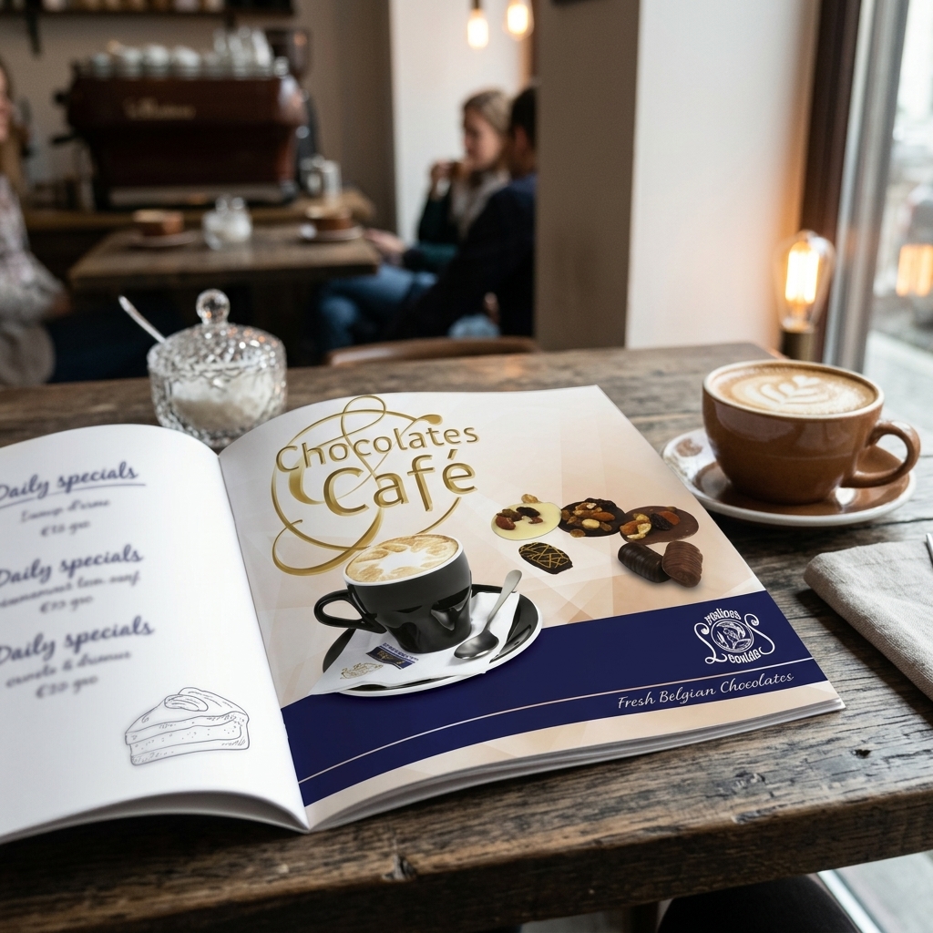   Κατάλογος Cafe - Εστιατορίων   Ο κατάλογος cafe που βλέπετε στην εικόνα, κωδικός RR76027, προσφέρει μια κομψή και λειτουργική παρουσίαση των προϊόντων σας. Με έναν όμορφο συνδυασμό ζωντανών χρωμάτων και γραφικών, ενισχύει την αισθητική του καταστήματος σας, έκανε τον κατάλογο ελκυστικό και ευανάγνωστο για τους πελάτες σας.   Η διάταξή του επιτρέπει μια άμεση πλοήγηση, με κατηγορίες που ξεχωρίζουν και εικόνες που αναδεικνύουν πιάτα και ροφήματα. Οι εκτυπώσεις είναι σχεδιασμένες να εντυπωσιάζουν, προσελκύοντας πελάτες που αναζητούν νέες γεύσεις.   Οι καταλόγοι cafe μπορούν να τυπωθούν σε ανθεκτικό χαρτί με πλαστικοποίηση, διασφαλίζοντας μακροχρόνια χρήση. Αυτές οι εκτυπώσεις προσφέρουν την δυνατότητα προσαρμογής με το λογότυπο και τα χρώματα του cafe, δημιουργώντας έναν μοναδικό κατάλογο cafe που αντικατοπτρίζει την αισθητική της επιχείρησής σας.   Ιδανικοί για την παρουσίαση ροφημάτων, φαγητών και γλυκών, οι κατάλογοι αυτοί είναι απαραίτητοι για κάθε cafe που θέλει να ξεχωρίζει, ειδικά για εποχιακά πιάτα ή προσφορές.   Επικοινωνήστε μαζί μας για να δημιουργήσουμε έναν κατάλογο cafe προσαρμοσμένο στις ανάγκες σας. 