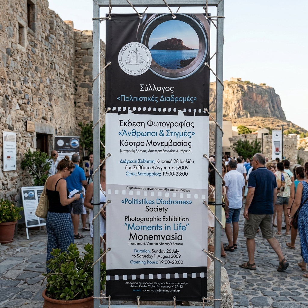    Εκτυπώσεις Banners    Το banner αυτό ενσωματώνει έντονα, ζωντανά χρώματα που τραβούν την προσοχή από μακριά, κάνοντάς το ιδανικό για αξιοσημείωτη προβολή σε οποιαδήποτε εκδήλωση. Η διάταξη (layout) είναι προσεκτικά σχεδιασμένη, εξασφαλίζοντας ότι τα κεντρικά μηνύματα είναι ευδιάκριτα και εμφανίζονται σε πρώτο πλάνο, ενώ οι εικόνες ή τα γραφικά προσθέτουν μια επαγγελματική αίσθηση που κεντρίζει το ενδιαφέρον.    Οι γραμματοσειρές που χρησιμοποιούνται είναι ευδιάκριτες και δίνουν έμφαση στις πληροφορίες, διασφαλίζοντας ότι το μήνυμα του banner είναι άμεσα κατανοητό. Τα οπτικά στοιχεία του banner ενισχύουν τη συνολική του ελκυστικότητα, κάνοντάς το ακαταμάχητο σε οποιονδήποτε χώρο.    Υλικό και Αντοχή    Το banner είναι τυπωμένο σε μουσαμά, ένα υλικό εξαιρετικής αντοχής που είναι αδιάβροχο και κατάλληλο για εξωτερική χρήση. Το μουσαμάς αντέχει στις πιο σφοδρές καιρικές συνθήκες, εξασφαλίζοντας μακροχρόνια χρήση χωρίς φθορά, καθιστώντας το ιδανικό για προβολές που χρειάζονται durability.    Επιλογές Τοποθέτησης    Το banner διαθέτει περιμετρικά μπουντούζια ή κρίκους, διευκολύνοντας την ασφαλή του ανάρτηση σε διάφορα σημεία. Επίσης, στις άκρες μπορεί να γίνει γύρισμα για τη δυνατότητα τοποθέτησης σωλήνα, ενισχύοντας τη σταθερότητα κατά την ανάρτηση και εξασφαλίζοντας ότι παραμένει στη θέση του ακόμα και σε έντονους ανέμους.    Χρήσεις και Οφέλη    Το banner αυτό είναι ιδανικό για:       Προβολή μεγάλων προσφορών σε καταστήματα       Εταιρικές εκδηλώσεις       Διαφημίσεις σε εξωτερικούς χώρους       Αθλητικές εκδηλώσεις       Πολιτικές καμπάνιες       Εκθέσεις προϊόντων       Εσωτερική σήμανση σε εμπορικά κέντρα       Προώθηση εκπτώσεων σε αλυσίδες καταστημάτων       Διαφημίσεις προϊόντων σε φεστιβάλ       Προβολή σε πολιτιστικά φεστιβάλ      Η χρήση banners είναι απαραίτητη σε πολλές περιπτώσεις, όπως προβολή τοπικών αγορών, σήμανση σε μαραθώνιους ή αγώνες δρόμου, καθώς και διαφημίσεις για νέες κινηματογραφικές πρεμιέρες. Ανεξαρτήτως της περίστασης, 