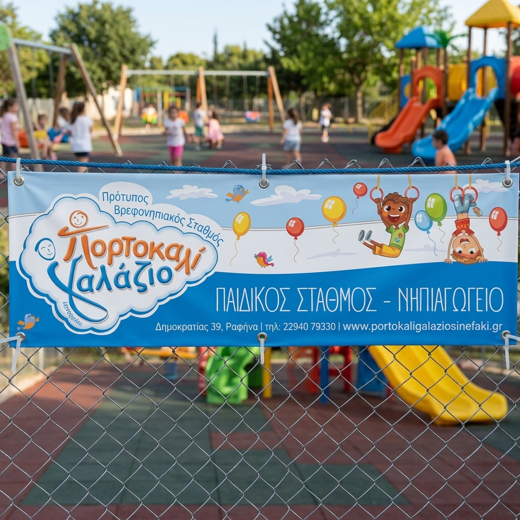    Banner σε Μουσαμά    Ανακαλύψτε την απαραίτητη λύση για την προώθηση της επιχείρησής σας με τα     banner    μας, τυπωμένα σε εξαιρετικό μουσαμά. Η έντονη και ζωντανή χρωματική παλέτα εγγυάται ότι το μήνυμά σας θα ξεχωρίσει, ενώ η τέλεια διάταξη (layout) επιτρέπει την απλή και γρήγορη ανάγνωση του περιεχομένου από απόσταση. Χρησιμοποιούμε τις καλύτερες γραμματοσειρές που συνδυάζουν ευχρηστία και αισθητική, προσφέροντας μια προσεγμένη και επαγγελματική εμφάνιση.    Ο μουσαμάς που χρησιμοποιούμε είναι αδιάβροχος και πολύ υψηλής αντοχής. Είναι ιδανικός για εξωτερική χρήση, καθώς αντέχει σε όλες τις καιρικές συνθήκες, διαρκούντος για μεγάλο χρονικό διάστημα χωρίς φθορές. Έτσι, μπορείτε να είστε σίγουροι ότι το     banner    σας θα παραμείνει σε άριστη κατάσταση για πολλές εβδομάδες και μήνες.    Προσαρμόζουμε τα     banner    σας με περιμετρικά μπουντούζια ή κρίκους που διευκολύνουν την ανάρτησή τους σε διάφορα σημεία. Εναλλακτικά, το γύρισμα στα άκρα επιτρέπει τη χρήση σωλήνα για την επιπλέον ενίσχυση της σταθερότητας κατά την ανάρτηση.    Τα     banner    είναι ιδανικά για:       Προβολή μεγάλων προσφορών σε καταστήματα       Εταιρικές εκδηλώσεις       Διαφημίσεις σε εξωτερικούς χώρους       Αθλητικές εκδηλώσεις       Πολιτικές καμπάνιες       Εκθέσεις προϊόντων       Εσωτερική σήμανση σε εμπορικά κέντρα       Προώθηση νέων κατασκευαστικών έργων      Η επιχείρησή σας θα επωφεληθεί από τους μουσαμάδες μας, είτε πρόκειται για πολιτιστικές εκδηλώσεις, είτε για εμπορικές εκθέσεις, καθώς οι     εκτυπώσεις    μας προσφέρουν υψηλή ορατότητα και εντυπωσιακή παρουσία.    Επικοινωνήστε μαζί μας στο τυπογραφείο μας για να δημιουργήσουμε ένα     banner    προσαρμοσμένο ειδικά στις ανάγκες σας! 