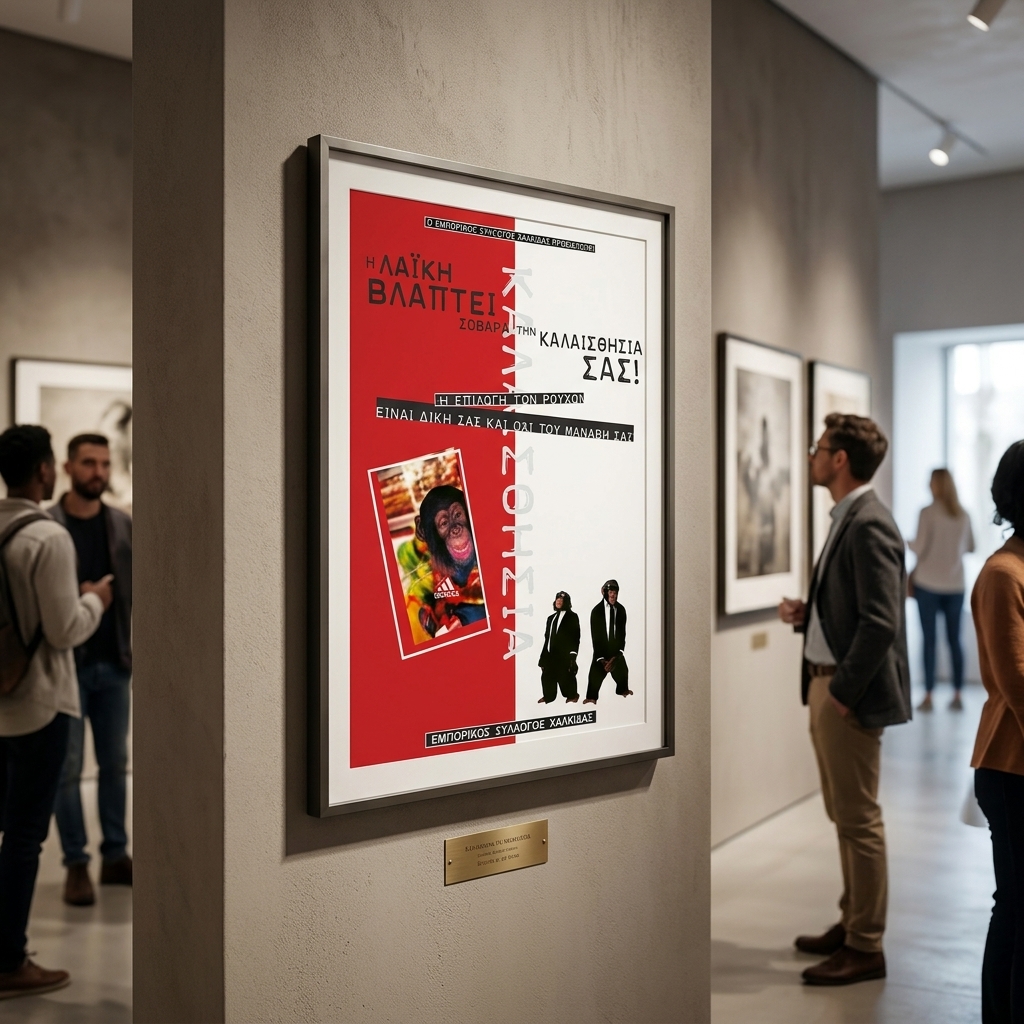    Εντυπωσιακές Αφίσες - Κωδικός: 30330    Οι     αφίσα    που προσφέρουμε είναι σχεδιασμένες για να τραβούν την προσοχή με ζωντανά και δυναμικά χρώματα. Η διάταξη είναι καλοσχεδιασμένη, επιτρέποντας στους θεατές να κατανοούν γρήγορα τα μηνύματα που μεταφέρονται. Η χρήση μεγάλων, ευανάγνωστων γραμματοσυρών, σε συνδυασμό με εντυπωσιακά γραφικά και εικόνες, καθιστά την     αφίσα    μας απαραίτητη για κάθε διαφημιστική καμπάνια.    Οι     αφίσα    τυπώνονται σε υψηλής ποιότητας χαρτί, το οποίο έχει αντοχή στην υγρασία και τις καιρικές συνθήκες. Αυτό το ανθεκτικό υλικό διασφαλίζει ότι η     αφίσα    θα διατηρηθεί χωρίς φθορά για μεγάλο χρονικό διάστημα, είτε τοποθετείται σε εσωτερικούς είτε σε εξωτερικούς χώρους.    Διατίθενται σε διάφορα μεγέθη, από μικρές διαφημιστικές     αφίσα    έως μεγάλες προβολές για τοίχους. Μπορείτε επίσης να επιλέξετε να συμπεριλάβετε εταιρικά χρώματα, λογότυπα και προσαρμοσμένο περιεχόμενο, ώστε η     αφίσα    να αντανακλά την ταυτότητα της επιχείρησής σας.    Αυτή η     αφίσα    είναι ιδανική για προώθηση εκδηλώσεων, διαφημίσεις ή για χρήση σε δημόσιους χώρους. Είναι κατάλληλη για διαφήμιση συναυλιών, προώθηση εμπορικών προϊόντων, ανακοινώσεις τοπικών εκδηλώσεων, εταιρικές παρουσιάσεις, σήμανση σε εμπορικά κέντρα, προώθηση ταινιών και πολλά άλλα.    Είτε πρόκειται για κοινωνικές εκστρατείες, ανακοινώσεις εκπτώσεων, διαφημίσεις σε τοπικές αγορές ή προώθηση αθλητικών γεγονότων, οι     αφίσα    που προσφέρουμε είναι ο τέλειος τρόπος για να επικοινωνήσετε με το κοινό σας και να δημιουργήσετε ενθουσιασμό.    Επικοινωνήστε μαζί μας σήμερα για να δημιουργήσουμε μια     αφίσα    που θα ανταποκρίνεται στις συγκεκριμένες σας ανάγκες και θα ενισχύσει την παρουσία σας στην αγορά. 
