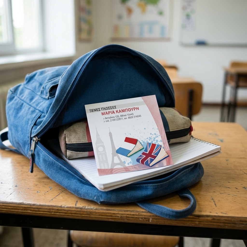    Καρτέλα Διδάκτρων    Η     καρτέλα διδάκτρων    μας προσεγγίζει με ένα μοντέρνο και επαγγελματικό σχέδιο, σχεδιασμένη για να εντυπωσιάζει. Με ένα συνδυασμό ήρεμων και αρμονικών χρωμάτων, οι τονισμένες περιοχές καθιστούν τους τίτλους και τα σημαντικά στοιχεία ευανάγνωστα. Το καθαρό layout διευκολύνει την πλοήγηση, ενώ τα γραφικά στοιχεία που χρησιμοποιούνται προσθέτουν μία κομψή αίσθηση, ενισχύοντας την επαγγελματική εικόνα του φροντιστηρίου σας.    Η     καρτέλα διδάκτρων    εκτυπώνεται σε ανθεκτικό χαρτί, διασφαλίζοντας ότι οι καρτέλες δεν θα φθαρούν με την καθημερινή χρήση. Οι εκτυπώσεις μπορούν να εξατομικευθούν με το λογότυπο και τα χρώματα του φροντιστηρίου σας, προσφέροντας τη δυνατότητα δημιουργίας μιας μοναδικής ταυτότητας για την επιχείρησή σας.    Η χρησιμότητα της καρτέλας είναι αναμφισβήτητη, καθώς είναι ιδανική για τη διαχείριση των διδάκτρων των μαθητών και την παρακολούθηση των πληρωμών, εξασφαλίζοντας οργάνωση και επαγγελματισμό στο φροντιστήριο. Η προσαρμοσμένη     καρτέλα διδάκτρων    παρέχει μία εξαιρετική λύση για τις καθημερινές σας ανάγκες.    Επικοινωνήστε μαζί μας για να δημιουργήσουμε μία καρτέλα διδάκτρων προσαρμοσμένη στις ανάγκες του φροντιστηρίου σας! 