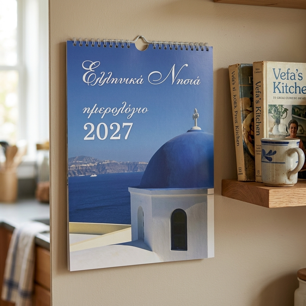 Το ημερολόγιο τοίχου A3 για το 2027 με μεταλλικό σπιράλ και έγχρωμη εκτύπωση προσφέρει κομψότητα και πρακτικότητα. Ιδανικό για επαγγελματικούς χώρους και οικιακή χρήση, με δυνατότητα προσαρμογής λογοτύπου.