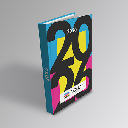     		Ημερολόγιο Ατζέντα    		Ανακαλύψτε το ημερολόγιο ατζέντα μας, ιδανικό για τις επαγγελματικές σας ανάγκες! Με διαστάσεις 14x21 εκ., αυτό το ημερολόγιο διαθέτει σκληρό έγχρωμο εξώφυλλο που προσφέρει στυλ και ανθεκτικότητα.        		Το σχέδιο του εξωφύλλου είναι μοντέρνο και επαγγελματικό, με έντονα χρώματα που τραβούν την προσοχή. Η διάταξη των γραφικών είναι προσεγμένη, προσθέτοντας μια κομψή αίσθηση στο τελικό προϊόν. Το υποστηρικτικό υλικό εξασφαλίζει σταθερότητα ενώ το σκληρό εξώφυλλο το καθιστά κατάλληλο για καθημερινή χρήση, ενώ μπορεί να προσαρμοστεί με τη δική σας εκτύπωση, λογότυπο ή φωτογραφία.    		Στις εσωτερικές σελίδες, το ημερήσιο 2χρωμο λευκό σώμα χωρίς ευρετηρίαση διευκολύνει τη σημείωση της καθημερινής δραστηριότητας. Οι σελίδες προσφέρουν άφθονο χώρο για τις σημειώσεις σας, ενώ η διάταξή τους υποστηρίζει τη χρήση σε δύο γλώσσες, Αγγλικά και Ελληνικά, καθιστώντας το ιδανικό για διεθνείς επαφές.    		Οι στρογγυλεμένες γωνίες και οι διατρήσεις για εύκολη αποκόλληση των σελίδων ενισχύουν τη χρηστικότητα και την άνεση. Το ανθεκτικό χαρτί διασφαλίζει ότι το ημερολόγιο παραμένει σε άριστη κατάσταση ακόμη και μετά από πολλούς μήνες χρήσης.    		Το ημερολόγιο αυτό είναι ιδανικό για επιχειρήσεις που θέλουν να παραμείνουν στην καθημερινότητα των πελατών τους, ενώ προβάλλουν τα προϊόντα και τις υπηρεσίες τους. Επικοινωνήστε μαζί μας για να δημιουργήσουμε το ημερολόγιο που ταιριάζει απόλυτα στις ανάγκες σας!  