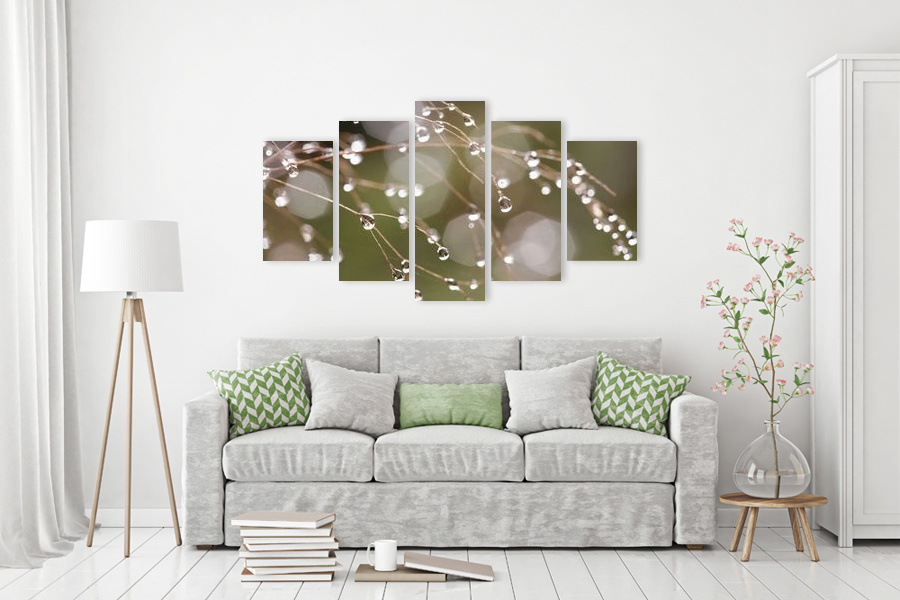 Πίνακας σε καμβά με αφηρημένο σχέδιο, κατάλληλος για μοντέρνο χώρο.