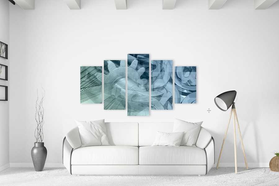 Πίνακας σε καμβά για εσωτερικό χώρο, αφηρημένο σχέδιο με μοντέρνο στυλ διακόσμησης.