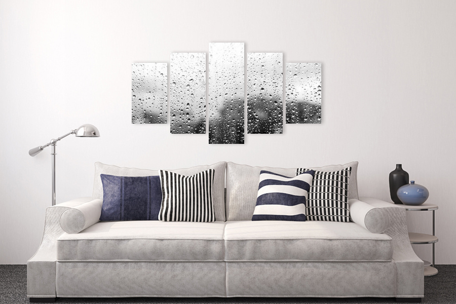 Πίνακας σε καμβά αφηρημένων εικόνων για μοντέρνο χώρο, με χρώματα και σχήματα, σε αφηρημένο στυλ.