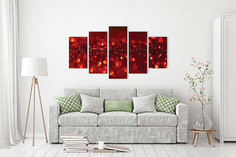 Πίνακας σε καμβά για μοντέρνο χώρο, αφηρημένη εικόνα με έντονα χρώματα και στυλ minimal.