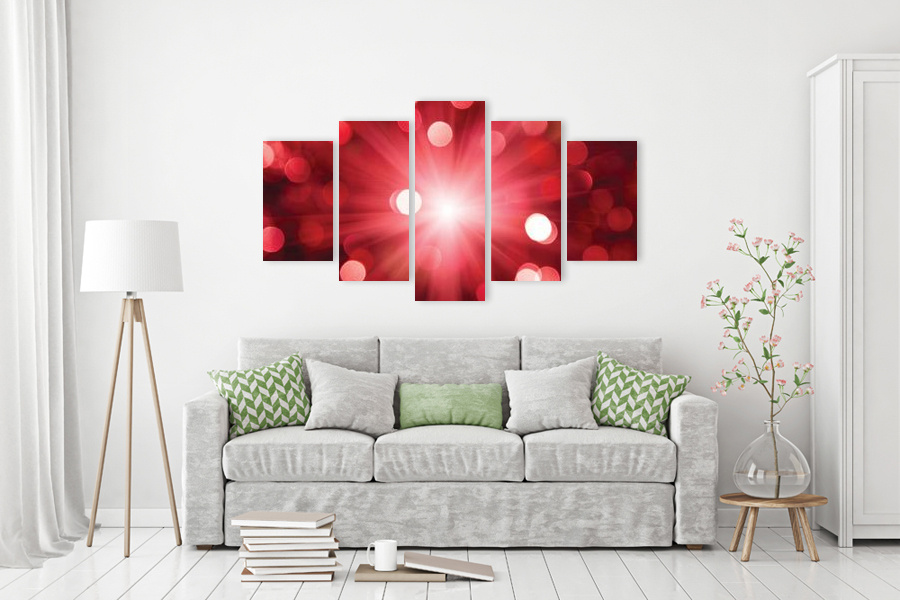 Πίνακας σε καμβά για μοντέρνο χώρο, αφηρημένη εικόνα με ζωντανά χρώματα, σε στυλ διακόσμησης minimal.