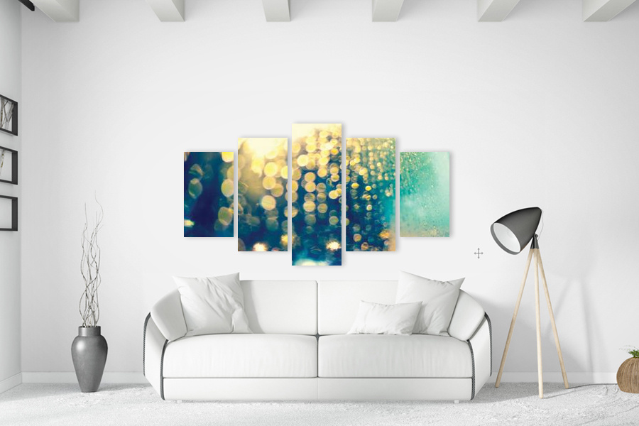 Πίνακας σε καμβά αφηρημένης τέχνης για μοντέρνο χώρο, με δυναμικά χρώματα και στυλ minimal.