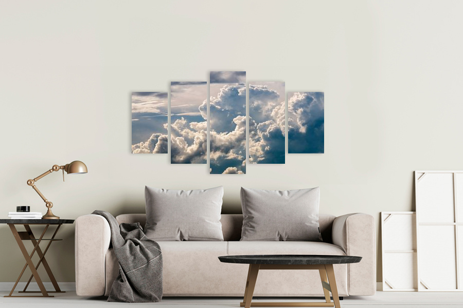 Πίνακας σε καμβά με τοπίο, αφηρημένο στυλ, ιδανικός για μοντέρνο χώρο.