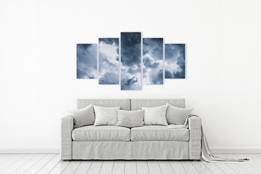 Πίνακας σε καμβά με τοπίο, στυλ φυσικής ομορφιάς, για χώρο που μπορεί να προορίζεται για σαλόνι.