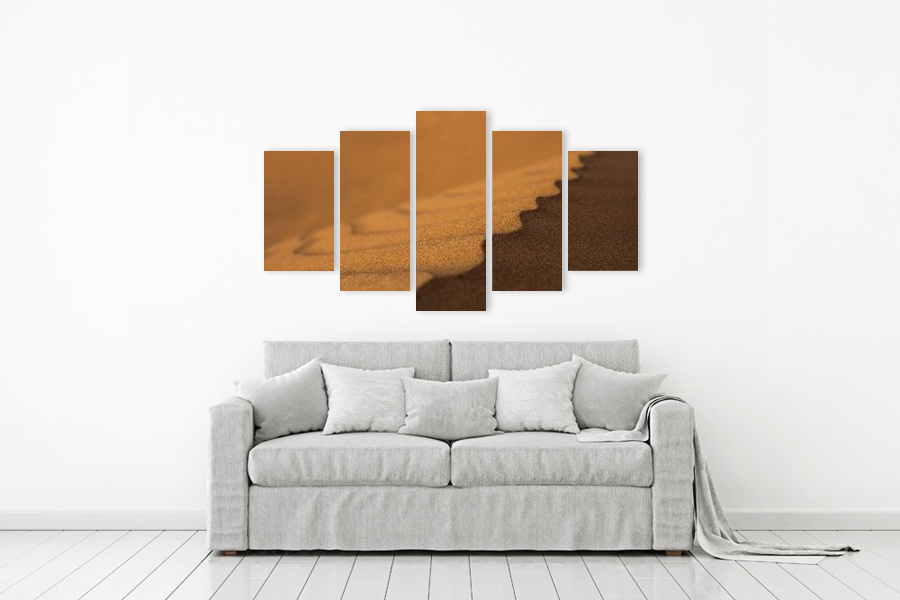 Πίνακας σε καμβά για χώρο που μπορεί να προορίζεται σε σαλόνι, με αφηρημένο τοπίο, μοντέρνος στυλ διακόσμησης.