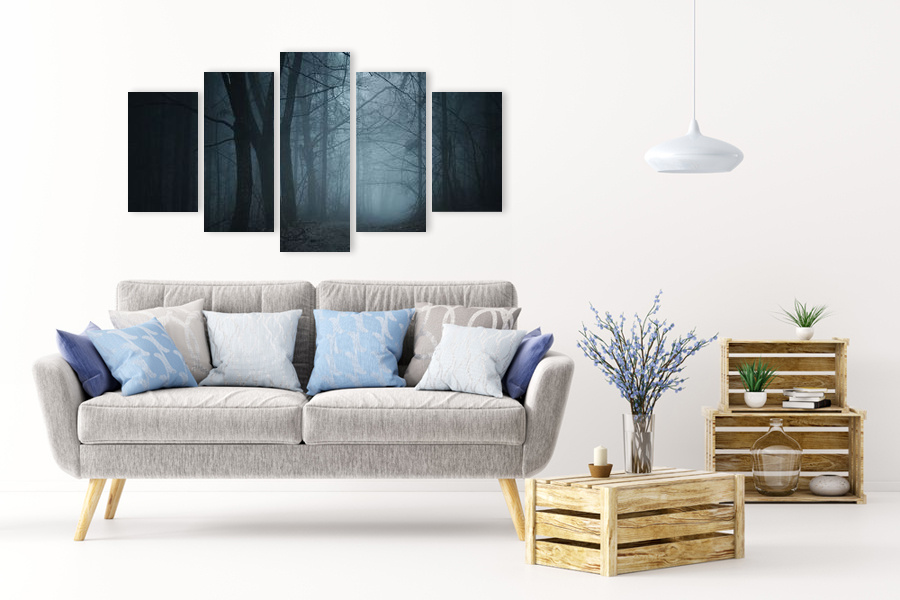 Πίνακας σε καμβά για χώρους που μπορεί να προορίζεται, με τοπίο φύσης, σε ρεαλιστικό στυλ και μοντέρνα διακόσμηση.