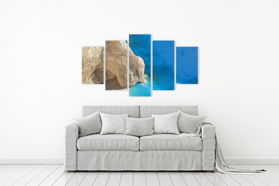 Πίνακας σε καμβά για χώρο που μπορεί να προορίζεται για σαλόνι, με τοπίο της φύσης, σε ρεαλιστικό στυλ, μοντέρνα διακόσμηση.