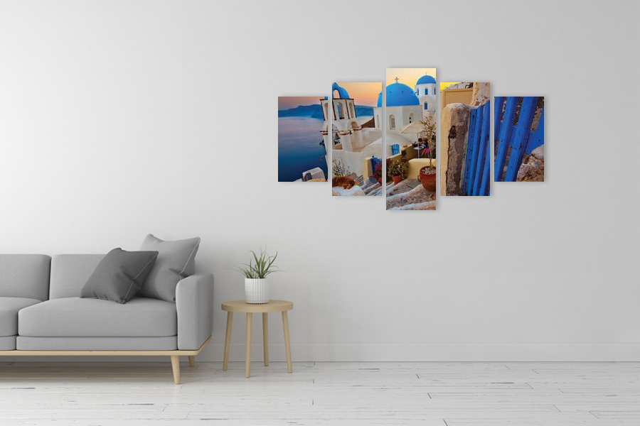 Πίνακας σε καμβά για τοίχο με τοπίο, σε φυσικό στυλ, μοντέρνα διακόσμηση.