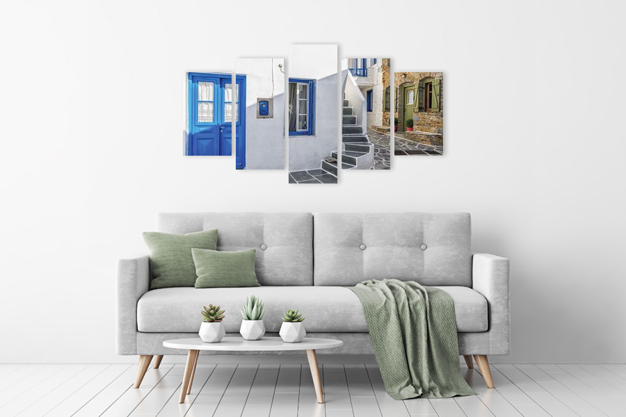 Πίνακας σε καμβά για τοίχο, τοπίο φύσης, με ρεαλιστικό στυλ, κατάλληλος για μοντέρνα διακόσμηση.