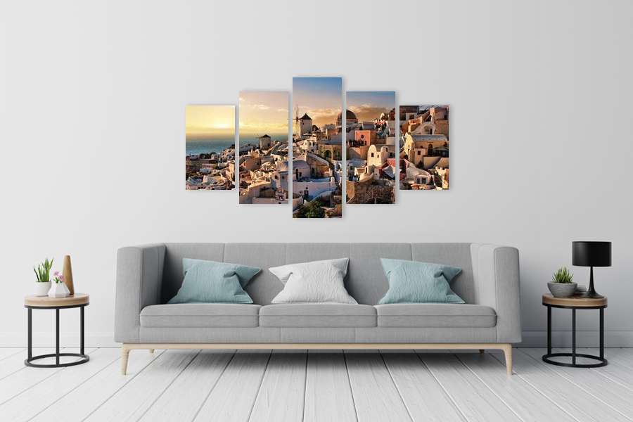 Πίνακας σε καμβά για εσωτερικό χώρο, τοπίο με φυσικά στοιχεία, στυλ ρεαλιστικό και μοντέρνα διακόσμηση.