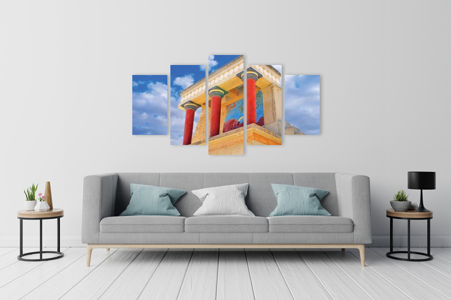 Πίνακας σε καμβά τοπίου για σαλόνι, με φυσικά τοπία, σε ρεαλιστικό στυλ και μοντέρνα διακόσμηση.