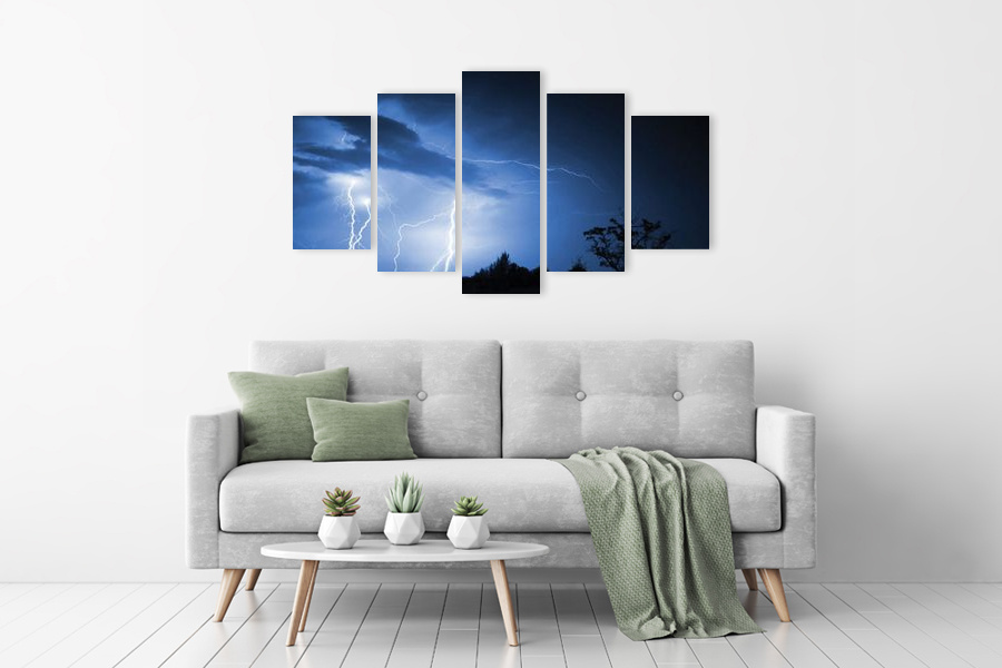 Πίνακας σε καμβά για χώρο που μπορεί να προορίζεται για τοπίο, με θέμα τη φύση, σε αφηρημένο στιλ, μοντέρνα διακόσμηση.