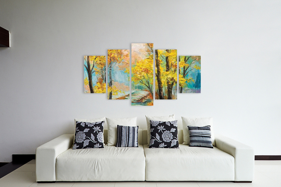 Πίνακας σε καμβά για χώρο που μπορεί να προορίζεται, με αφηρημένο στυλ, σε μοντέρνα διακόσμηση.