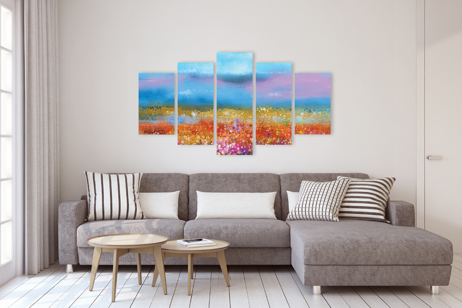 Πίνακας σε καμβά για μοντέρνο χώρο, με αφηρημένο στυλ, ιδανικός για διακόσμηση.