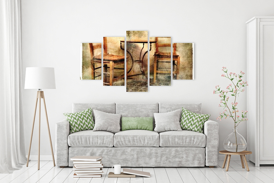 Πίνακας σε καμβά για σύγχρονο χώρο, αφηρημένο σχέδιο, με μοντέρνα διακόσμηση.