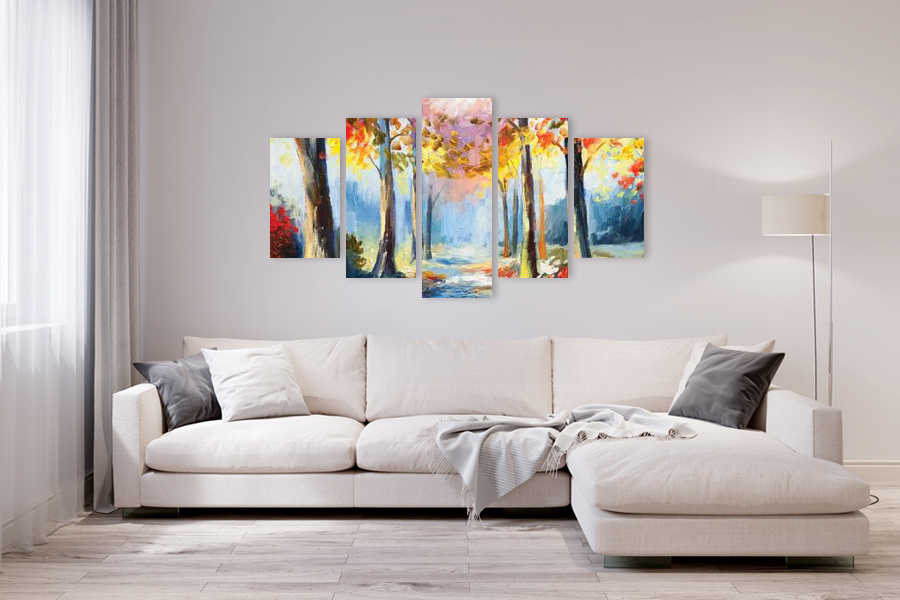 Πίνακας σε καμβά για χώρο που μπορεί να προορίζεται, με αφηρημένο στυλ και μοντέρνα διακόσμηση.