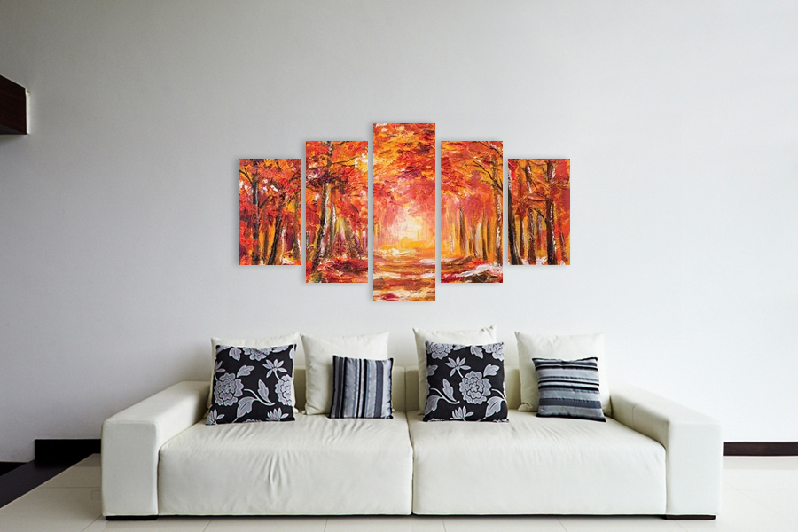 Πίνακας σε καμβά για χώρο που μπορεί να προορίζεται, με αφηρημένα σχέδια, μοντέρνο στυλ διακόσμησης.