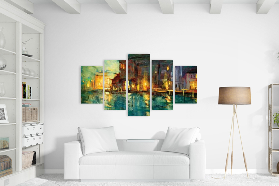 Πίνακας σε καμβά για μοντέρνο χώρο, με αφηρημένο στυλ, ιδανικός για διακόσμηση.