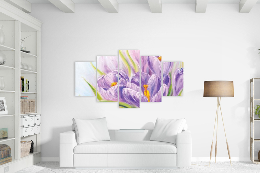 Πίνακας σε καμβά για σαλόνι, με αφηρημένο θέμα και μοντέρνο στυλ διακόσμησης.