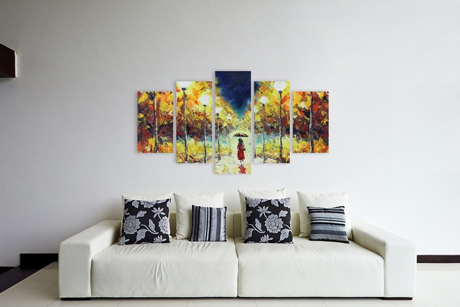 Πίνακας σε καμβά για διάβασμα, αφηρημένο στυλ, με ζωντανά χρώματα και μοντέρνο στυλ διακόσμησης.